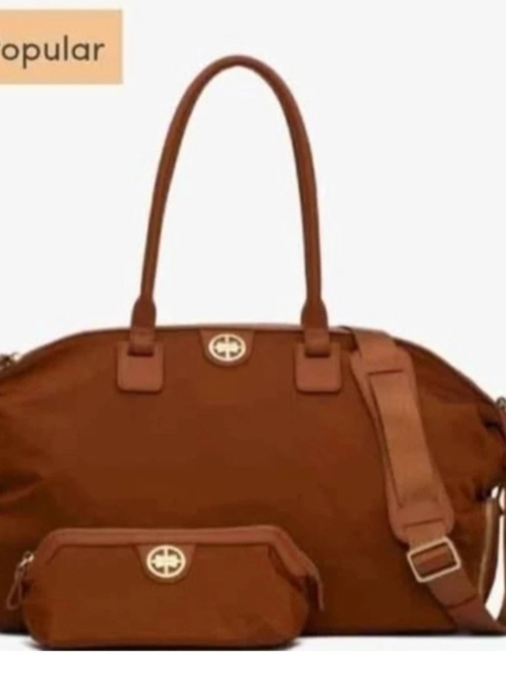 Jemma BIRDIE 43 British tan tote purse bag Carry On Luggage